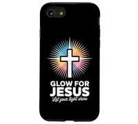 Christian Glow for Jesus Laisse ta lumière Briller Faith Cross Coque pour iPhone SE (2020) / 7/8