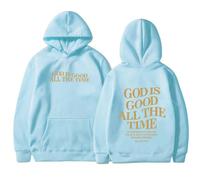Christian God Is Good All The Time Sweat à capuche pour femme 2025 Lettre Jésus Pull à manches longues Tenues Faith Mignon Léger Décontracté Graphique Pull à capuche avec motifs religieux automne, Bu2