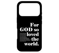 Christian God So Loved The World John 3 16 18 Verse biblique Coque pour iPhone 17 Pro