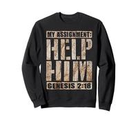 Christian Husband Wife Assignment Help Him Genesis Bible Sweatshirt