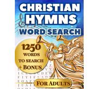 Christian Hymns Word Search for adults: word find puzzle book based on texts classic hymnal song. LARGE PRINT