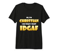 Christian IDGAF Funny Meme Halloween Costume for Christians T-Shirt Haut de Gamme