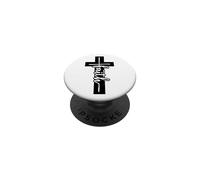 Christian Inspirational Pop Socket - Jesus Cross and Faith PopSockets PopGrip Adhésif