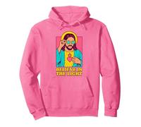 Christian Jesus Believe in The Light Anime Pop Art Rose Sweat à Capuche