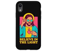 Christian Jesus Believe in The Light, Anime, rétro, Pop Art Coque pour iPhone XR
