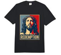 Christian Jésus Redemption Croix Salut Comfort Colors Adult Heavyweight T-Shirt