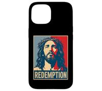 Christian Jésus Redemption Croix Salut Coque pour iPhone 15