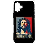 Christian Jésus Redemption Croix Salut Coque pour iPhone 16 Plus
