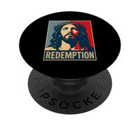 Christian Jésus Redemption Croix Salut PopSockets PopGrip Adhésif
