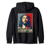 Christian Jésus Redemption Croix Salut Sweat à Capuche