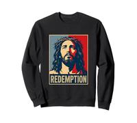 Christian Jésus Redemption Croix Salut Sweatshirt