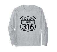 Christian John 3:16 Car Dieu a Tant aimé Le Monde inspiré Manche Longue
