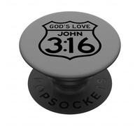 Christian John 3:16 Car Dieu a Tant aimé Le Monde inspiré PopSockets PopGrip Adhésif