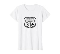 Christian John 3:16 Car Dieu a Tant aimé Le Monde inspiré T-Shirt Graphique avec Valeur