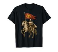 Christian Knight avec Le Drapeau de l'empire Byzantin T-Shirt