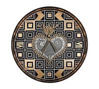 Christian Lacroix Atout Coeur Round Lacquer Tray