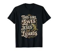 Christian Lizard Loves Jesus and Lizards Lizard Amateur T-Shirt