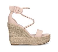 Christian Louboutin, Femme, Chaussures, Beige, Taille: 38 EU Élégante Sandale Compensée