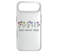 Christian Love Never Fails Scripture Corinthians Bible Verse Coque pour iPhone Air