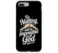 Christian Luke 1:37 Verset biblique Religieux Jésus Dieu Amen Joy Coque pour iPhone 7 Plus/8 Plus