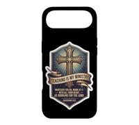 Christian Man Teacher Teaching is My Ministry Bible Citation Coque pour iPhone Air