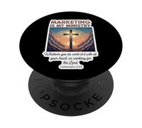 Christian Marketer Marketing est Mon Directeur de ministère, Jésus PopSockets PopGrip Adhésif