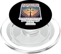Christian Marketer Marketing est Mon Directeur de ministère, Jésus PopSockets PopGrip pour MagSafe