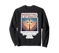 Christian Marketer Marketing est Mon Directeur de ministère, Jésus Sweatshirt