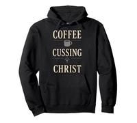 Christian Mom Faith Humour Blessed Flaws Coffee and Grace Sweat à Capuche