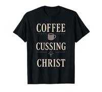 Christian Mom Faith Humour Blessed Flaws Coffee and Grace T-Shirt