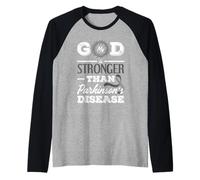 Christian My God is Stronger Than Parkinson 's Awareness Manche Raglan