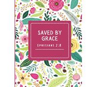 Christian Notebook for Women, Christian Art Gifts Journal, Prayer Journal for Women, Bible Journaling Notebook, PSALM 23:3 Saved By Grace