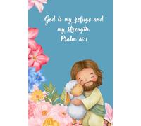 Christian Notebook - God is my refuge: Bible verse notebook
