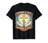 Christian Orthodox by Faith Grace New Convertir Eastern Jesus T-Shirt