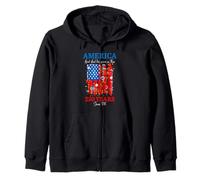 Christian Patriotic 250 Years Grace on Thee Drapeau Art Floral Sweat à Capuche