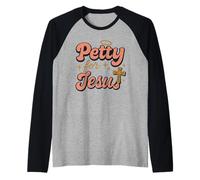 Christian Petty Prayed Up Faith Humour Sass God Knows Me Manche Raglan