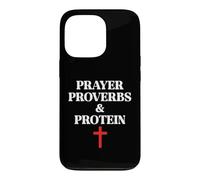 Christian Prayer Proverbs Protein Shakes Jesus Weights Faith Coque pour iPhone 13 Pro