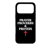 Christian Prayer Proverbs Protein Shakes Jesus Weights Faith Coque pour iPhone 17 Pro Max