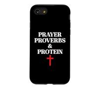 Christian Prayer Proverbs Protein Shakes Jesus Weights Faith Coque pour iPhone SE (2020) / 7/8