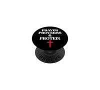 Christian Prayer Proverbs Protein Shakes Jesus Weights Faith PopSockets PopGrip Adhésif