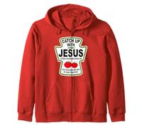 Christian Ratch Up With Jesus Ketchup Sweat à Capuche