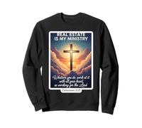 Christian Realtor Real Estate est Mon Agent du ministère, Jésus Dieu Sweatshirt