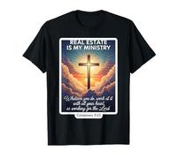 Christian Realtor Real Estate est Mon Agent du ministère, Jésus Dieu T-Shirt