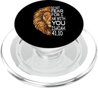 Christian Religieux Bible Verset Énonciations Lion Peur PopSockets PopGrip pour MagSafe