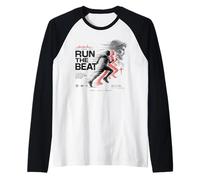 Christian Runner Faith Music 1 Cor 9:24 Run The Beat Manche Raglan