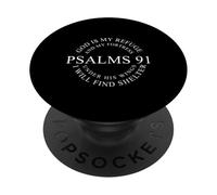 Christian Shirt Women Psalms 91 Jesus Love T-Shirt Religious PopSockets PopGrip Adhésif