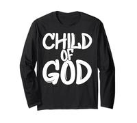Christian Shirts for Men God Child of Jesus Fate Shirt Manche Longue