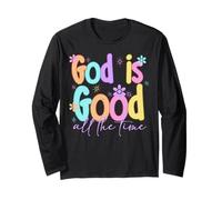 Christian Shirts for Women God is Good Jesus Bible T-Shirt Manche Longue