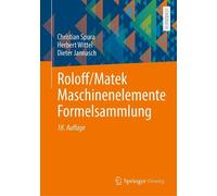 Christian Spura Herbert Wittel Diete Roloff/Matek Maschinenelemente Form (Poche)
