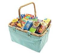 Christian Tanner 4015.9 Panier à provisions Menthe avec Anse en Osier rempli de Nombreuses Miniatures